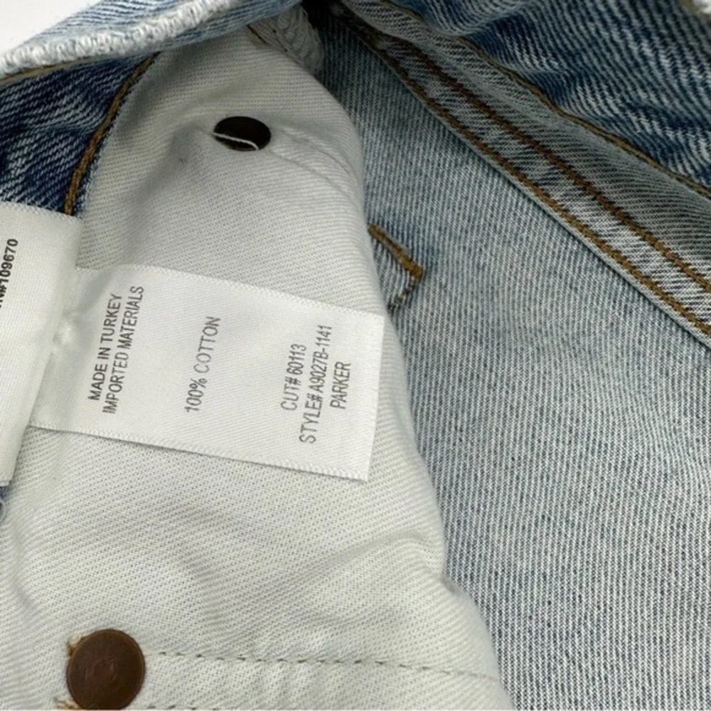 AGOLDE Parker long denim shorts size 32 B1331 - Picture 7 of 8